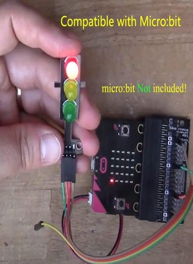 Electrobot 5PCS Mini Traffic Light LED Module 5V Digital Display Vertical 3-Color LEDs Red Yellow Green for Rduino Raspberry Pi STEM DIY Traffic System Model Kit Educational Electronic Project - Image 5